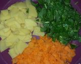 Foto langkah ke 1 dari resep Healthy Vegetable Porridge / お粥 / Bubur Sehat tanpa garam.
