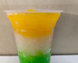 A picture of step 1 of Tri colour slush.