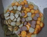 Foto langkah ke 3 dari resep Tumis Brokoli Tofu Sosis Saus Tiram.