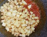 A picture of step 4 of Aloo andy.