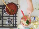Albóndigas con salsa napolitana