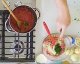 Foto del paso 2 de la receta: Albóndigas con salsa napolitana
