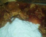 A picture of step 6 of Chicken biryani and raita.