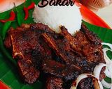 Gambar langkah 10 resipi Kambing bakar.