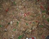 A picture of step 1 of Chapli kabab.