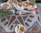 عکس مرحله 6 از دستور تزئین کیک یلدا کم خامه (وینتیج کیک یلدایی)