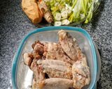 Foto del paso 1 de la receta: Alitas de pollo al jengibre y vegetales