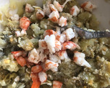 Foto del paso 5 de la receta: Ensaladilla de alcachofas y langostinos 🦐 con mahonesa de azafrán