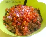A picture of step 4 of Sorrel leaves mix.