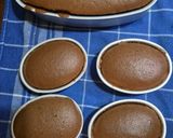 Foto langkah ke 9 dari resep Caramel Custard Chocolate Cotton Cake.