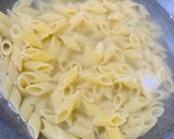 A picture of step 1 of Roasted Broccoli and Penne in Bechamel sauce.