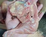 A picture of step 1 of Chicken spicy broast.