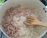 Foto del paso 3 de la receta: Fideos de Zapallo italiano con crema y jamón | Método grez