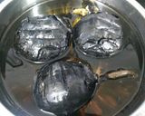 A picture of step 1 of Baingan Ka Bharta (Smoky flavor egg plant bharta).