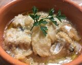 A picture of step 5 of Baccalà alla Vicentina with Fried Polenta.