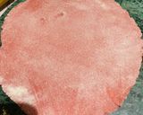 A picture of step 2 of Pink Jawar Roti.