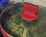 A picture of step 5 of Lal Mathachi Bhaji or Lal Saag Bhaji.