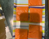 Foto del paso 3 de la receta: Cuadraditos de papaya con masa vegana sin lácteos