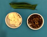 Foto del paso 2 de la receta: Mis fideos (fusillis)en salsa de atún, aceitunas y ricota