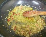 A picture of step 2 of Surti Sev Khamani.