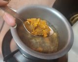 A picture of step 5 of Jaggery ginger tea.