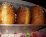 A picture of step 9 of Pillow doughnuts with white line.