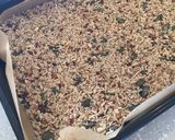 A picture of step 4 of Low Carb Coconut Granola Bars.