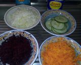 A picture of step 6 of Beef-Fried Rice with Beetroot coleslaw.
