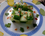 A picture of step 7 of Cucumber salad#4weekchallenge.