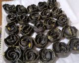 Foto del passaggio 9 della ricetta ROSETTE AL NERO DI SEPPIA CON ZUCCA ALLO  SPECK E MANDORLE