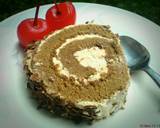 Mocca Roll Cake (Bolu Gulung Mocca) no SP no BP tp lembut & tips langkah memasak 11 foto