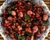 A picture of step 7 of Peanut makhana chaat.