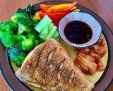 Hình bước làm 3 của món Bữa Trưa Keto Với Cá Diêu Hồng Biển Chiên Và Rau Luộc