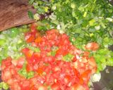 A picture of step 3 of Green Pav Bhaji.