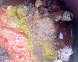 A picture of step 2 of Kidney/heart sauce.
