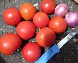 A picture of step 1 of Tomato and Onion Chutney.
