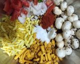 A picture of step 5 of Makhana bhel.