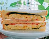 Hình bước làm 3 của món Sandwich trứng