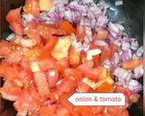A picture of step 1 of Veg sandwich.