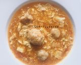 Foto langkah ke 2 dari resep Sup Telur Asam Pedas (Makanan Rumahan).