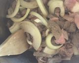 A picture of step 3 of Liver, Bacon and Onions.