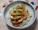 Hình bước làm 4 của món TERIYAKI CHICKEN DONBURI (Cơm gà sốt Teriyaki Nhật bản)