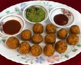 A picture of step 9 of Poha Aloo Balls (Poha Aloo Pakoda).