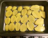 A picture of step 2 of Layered potatoes.