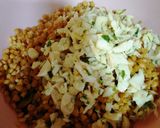 Foto del paso 6 de la receta: Ensalada de lentejas, verduras y merluza