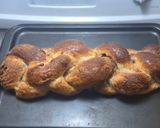 A picture of step 12 of Cinnamon Raisin Challah (One Loaf, Mixed Braids).