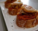 Foto del paso 4 de la receta: Pincho de calçots en escabeche, romesco y huevo de codorniz