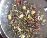 A picture of step 1 of Puri with Mixed Dal Tadka.