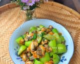 Hình bước làm 6 của món Sò Lông Xào Mướp Hương