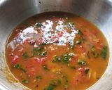 A picture of step 3 of Panch foran daal palak.